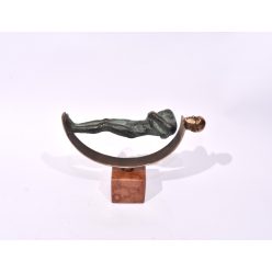 Czobor Sándor - Relax (15,5x4,5x19cm) bronz