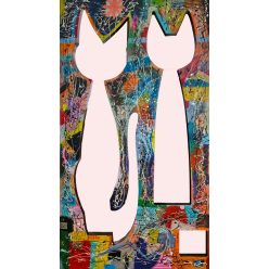   Shane 54 (Császár Előd) - Cicátlanul II.  (140 x 79 x 4 cm) olaj /fa