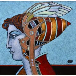 Vágó István - Melissa (15x15cm) enamel