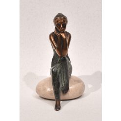 Czobor Sándor - Star-gazing (16x10x12cm) bronze