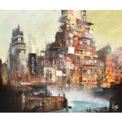 Neogrády Antal - Urban soul (110x130cm) olaj/vászon