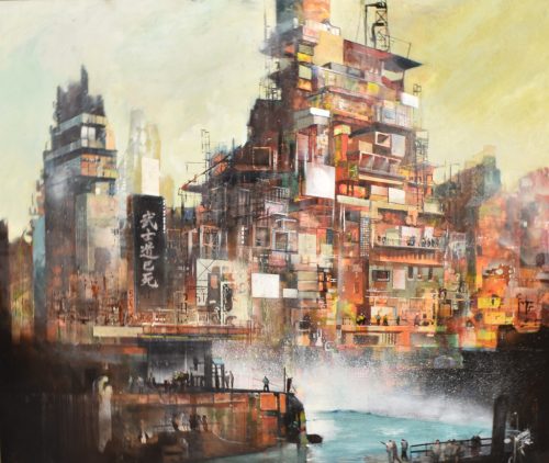 Neogrády Antal - Urban soul (110x130cm) olaj/vászon