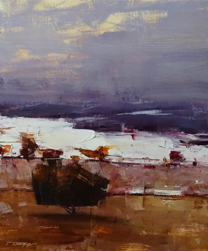 Nagy Tibor - A táj metamorfózisa 1. (30x25cm) olaj/vászon