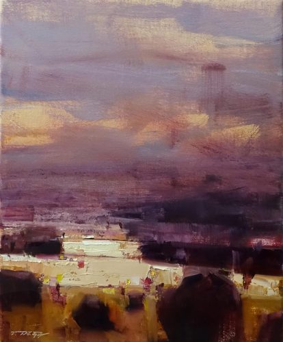 Nagy Tibor - A táj metamorfózisa 2. (30x25cm) olaj/vászon