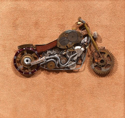 Goldberg Manufactory - Harley (26 x 26 cm) vegyes technika 