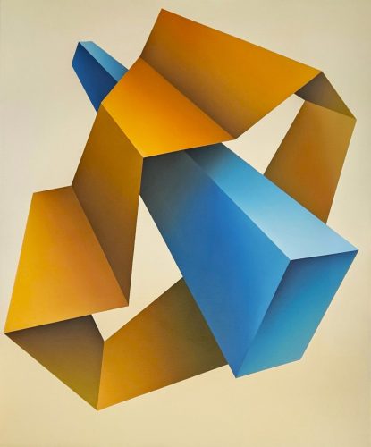 Bors Györgyi - Két forma (120 x 100 cm) olaj/vászon