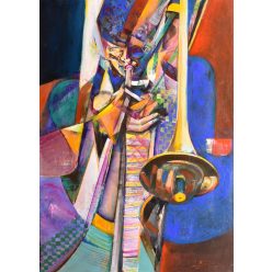 Fekete József - Jazz (70x50cm) oil/fiberboard