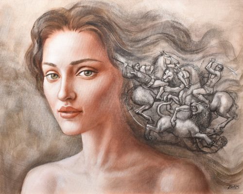 Boros Attila -  Barokk (40 x 50 cm) olaj/vászon
