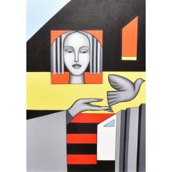   Pálfy Julianna - A szabadság üzenete (70 x 50 cm) olaj/vászon