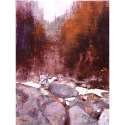 Nagy Tibor - Csend a völgyben (40x30cm) olaj/vászon