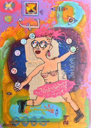 Pálfy Putyu István - Jolly Joker (70 x 50 cm) olaj/vászon