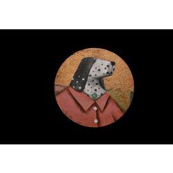 Ludvig Dániel - Lady Astor (30 x 30 cm) olaj/vászon
