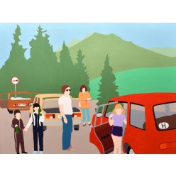 Bereczki Kata - Konvoj (60x80cm) akril/vászon