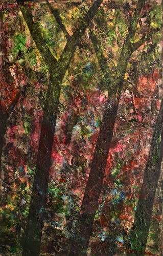 Pálfy Julianna - Rejtély (73 x 47 cm) olaj/farost