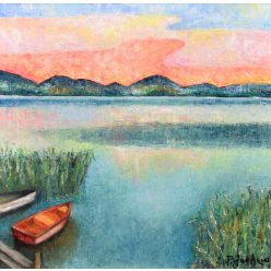 Pálfi Julianna - Sás (40 x 40 cm) olaj/vászon
