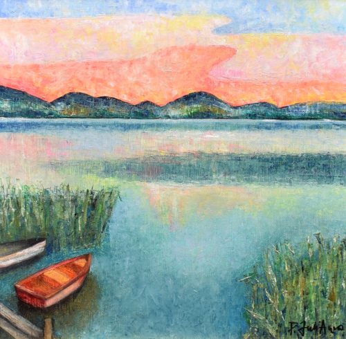 Pálfi Julianna - Sás (40 x 40 cm) olaj/vászon