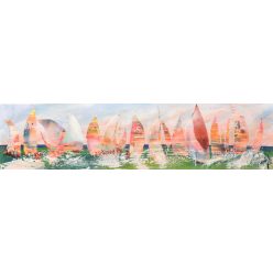 Neogrády Antal - Turning point (25x100cm) oil/canvas