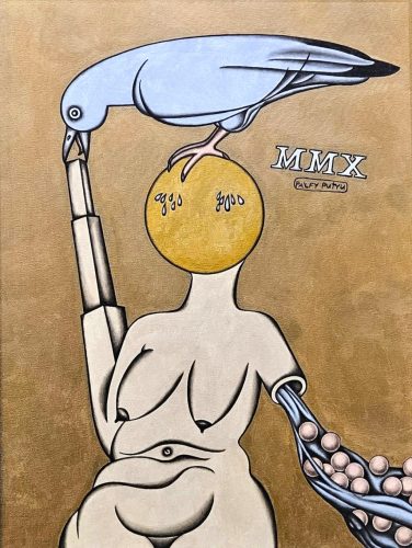 Pálfy Putyu István - Könnyező Madonna (80 x 60 cm) olaj/vászon