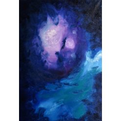   Bánföldi Zoltán - Csillagok között XII. (55 x 38 cm) olaj/vászon