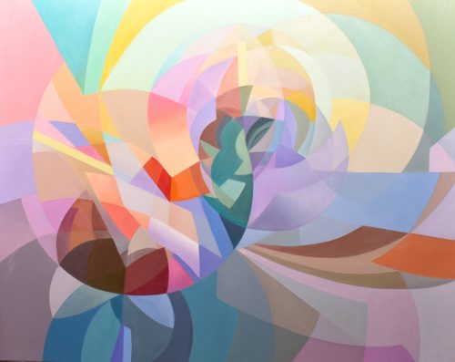 Csóka László - Forgószélben II. (80x100cm) olaj/vászon