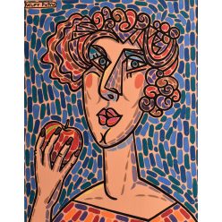Pálfy Putyu István - Az alma (50 x 40 cm) olaj/vászon