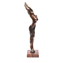 Czobor Sándor - Vágyakozó  (31x7x7cm) bronz