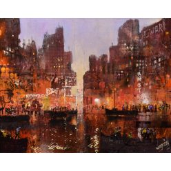 Neogrády Antal - Amsterdam dream (40x50cm) oil/mdf