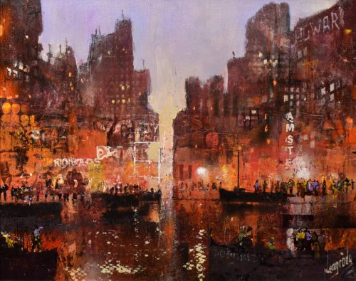 Neogrády Antal - Amsterdam dream (40x50cm) oil/mdf