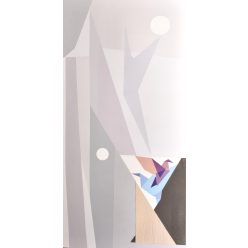 Gulyás Andrea - Találkozás (100 x 50 cm) olaj/fa