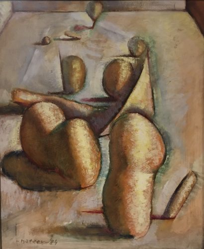 Müller Árpád -Shapes (54x45cm) oil/MDF wood