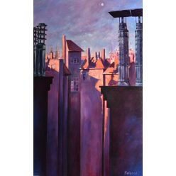   Berencsi Attila - A távozás hajnala (110x70cm) olaj/vászon