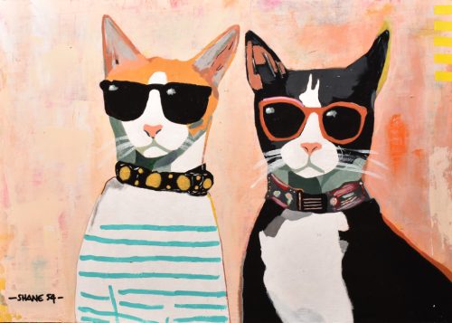 Shane 54 (Császár Előd) - Blitz Club 1979 (50x70cm) olaj/fa