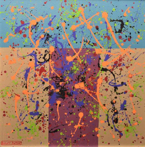 Pálfy Putyu István - Lendületben (60 x 60 cm) olaj/vászon