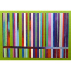   Bak Judit – Vertikális vonalak tavaszi lendülete (50 x 70 cm) olaj/fa