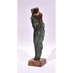 Czobor Sándor - Vágyódás I. (20 x 5 x 5 cm) bronz