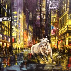   Gasztonyi Kálmám - Make America great again  (70 x 70 cm) olaj/vászon