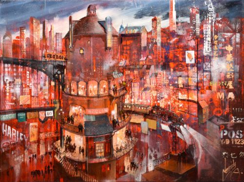 Neogrády Antal - Apokalipszis most (60 x 80 cm ) olaj/vászon