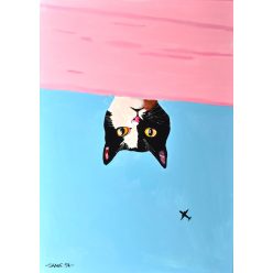   Shane 54 (Császár Előd) A szomszéd macskája (70 x 50 cm) olaj/vászon