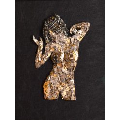   Goldberg Manufactory -  A meztelen idő (38x28 cm) vegyes technika - óraalkatrész