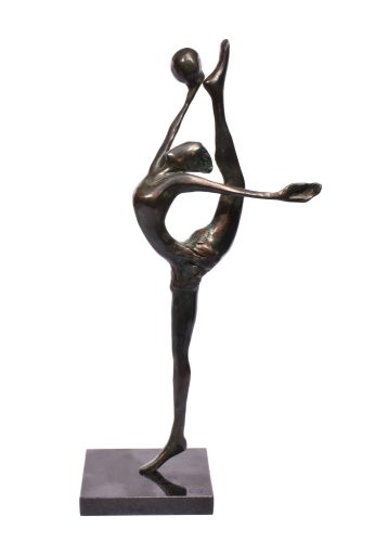 Tóth Kristóf - Tornász labdával (45x20x13cm) bronz