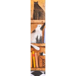 Ludvig Dániel - Játék a polcon (100x20cm) olaj/vászon