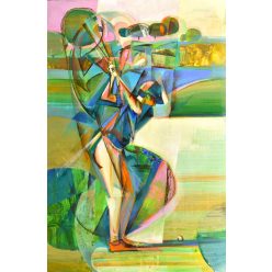 Fekete József - Golf (60 x 40 cm) olaj/farost