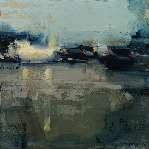 Nagy Tibor - A beton pulzus (30 x 30 cm) olaj/fa