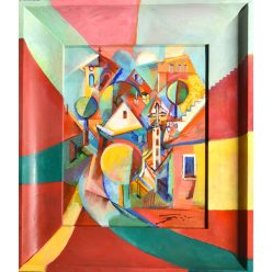   Fekete József - Szentendrei mézeskalács (42,5 x 37 ) olaj/ farost