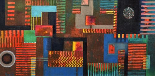 Bak Judit – Szinkópa (40 x 80 cm) olaj/fa