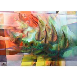   Burkus József - Lebegő álmok (50x70cm) vegyes technika/vászon