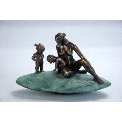 Tölgyesi-Poós Anna - Nagy parton (25 x 14 x 17 cm) bronz