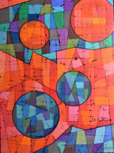 Pálfy Julianna - Metszéspontok (80 x 60 cm) olaj/vászon