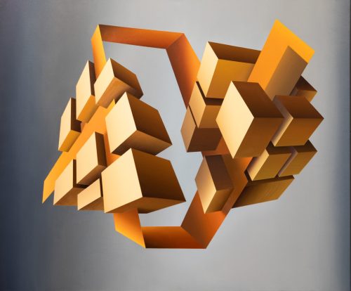 Bors Györgyi - Time loop (100x120cm) oil/canvas