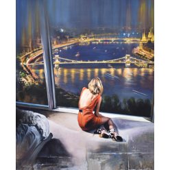   Garay-Nagy Norbert - Budapest fényei (80 x 60 cm) olaj/vászon